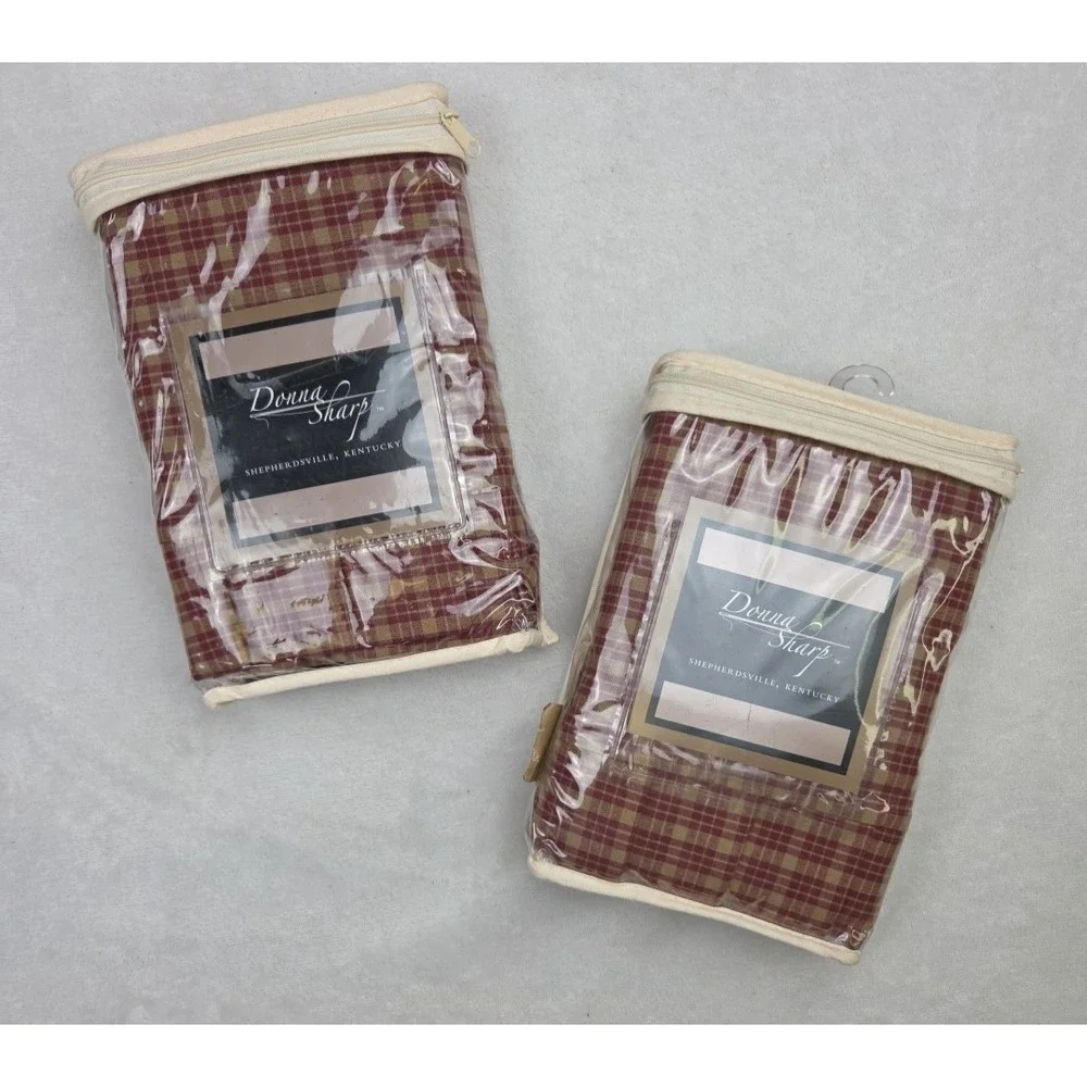 2 NEW Donna Sharp CAMPFIRE PLAID 25